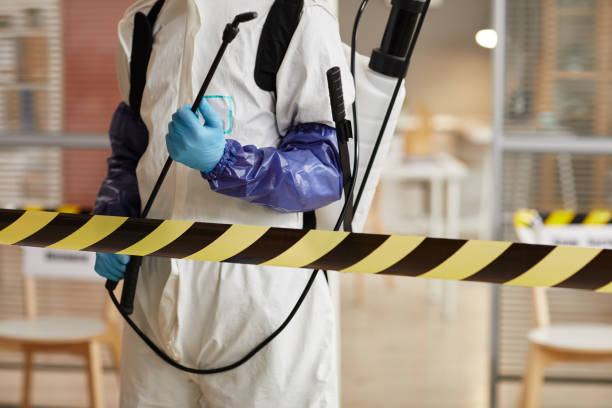 Professional Blood Cleanup technician working in Russellville, IN